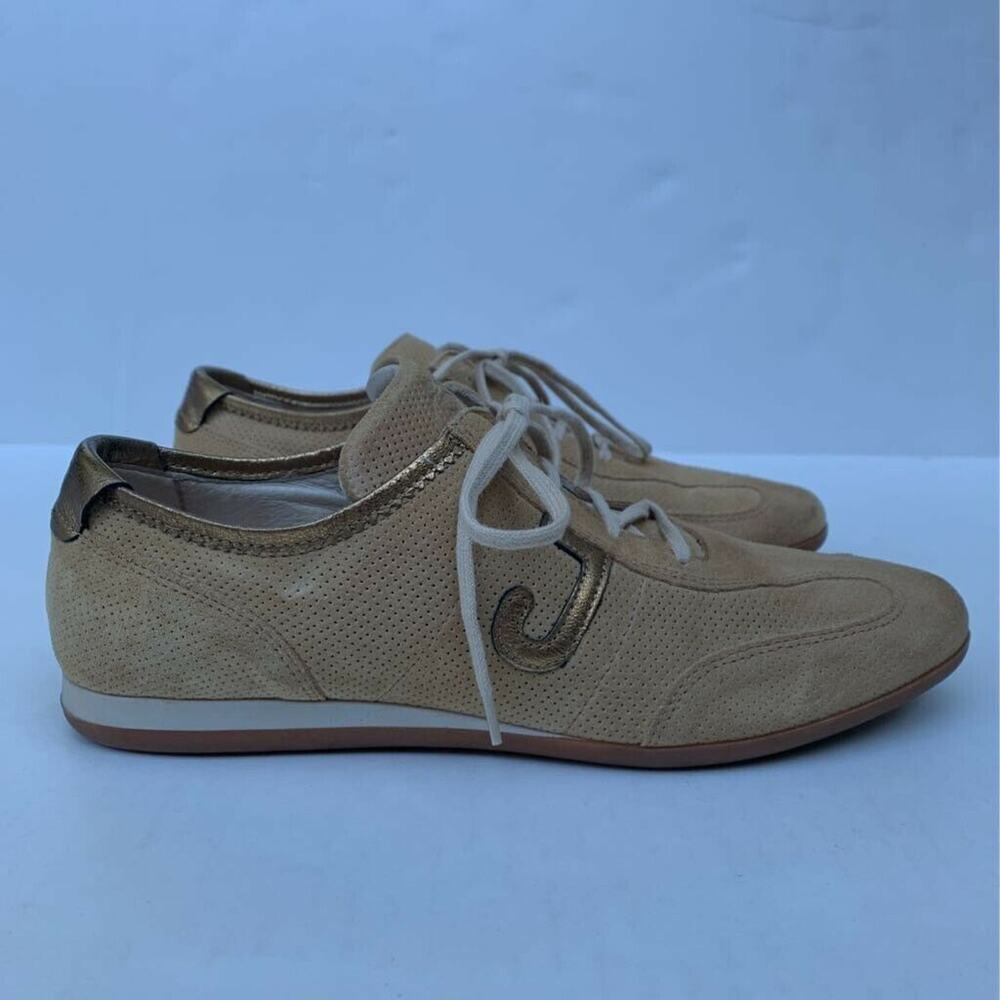 Janet Sport Womens Athletic Sneakers Shoes Brown Low Top Lace Up 6.5M EUR 37 - Picture 7 of 8